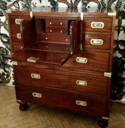 MILITARY CAMPAIGN CHEST OF DRAWERS - ADDITIONAL PHOTO 2