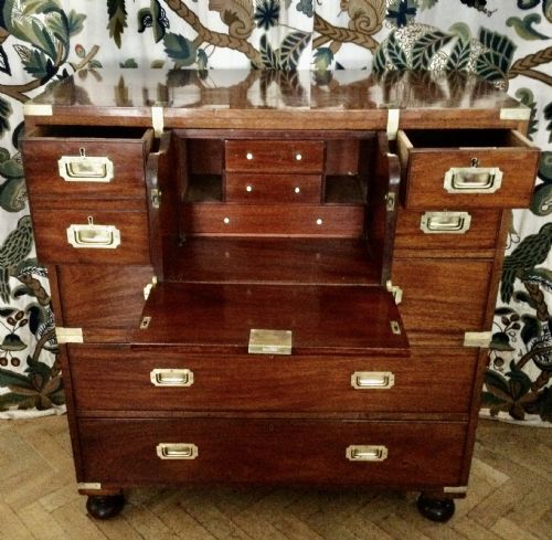 MILITARY CAMPAIGN CHEST OF DRAWERS - ADDITIONAL PHOTO 3