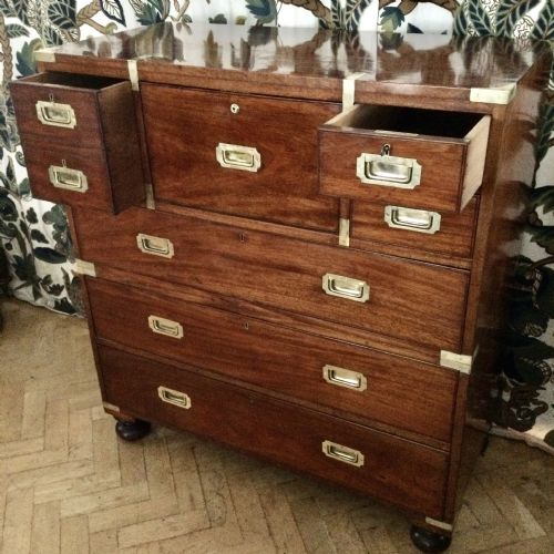 MILITARY CAMPAIGN CHEST OF DRAWERS - ADDITIONAL PHOTO 5