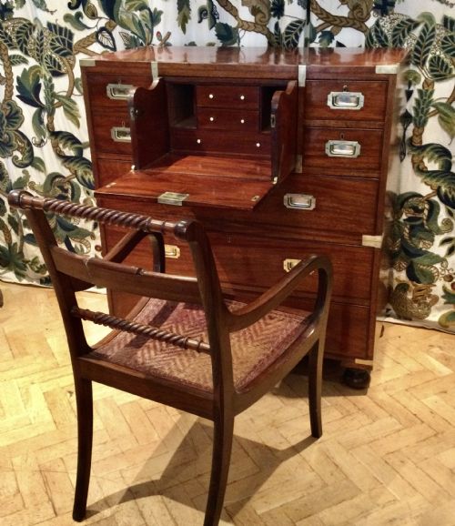 MILITARY CAMPAIGN CHEST OF DRAWERS - ADDITIONAL PHOTO 6