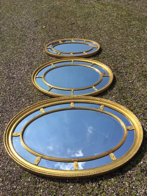 OVAL GILT MIRROR - ADDITIONAL PHOTO 1