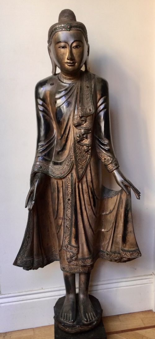 BUDDHA CARVED FIGURE