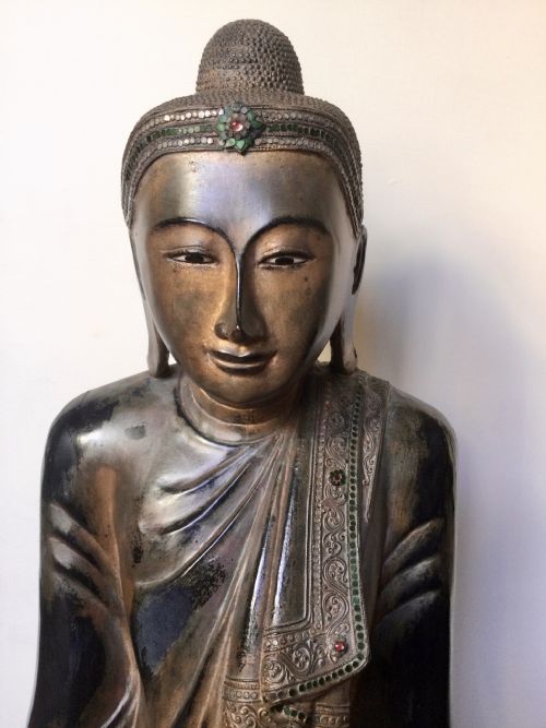 BUDDHA CARVED FIGURE - ADDITIONAL PHOTO 1