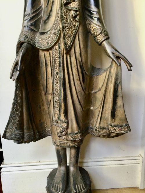 BUDDHA CARVED FIGURE - ADDITIONAL PHOTO 5