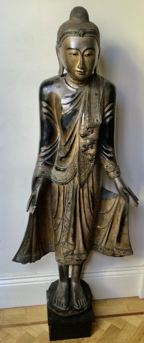 BUDDHA CARVED FIGURE - ADDITIONAL PHOTO 6