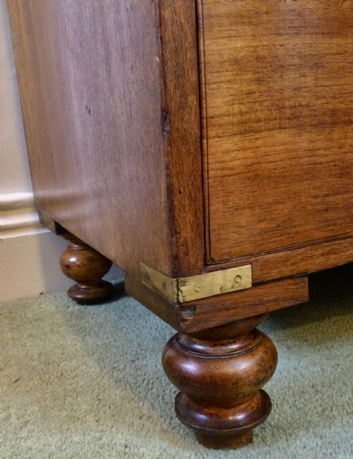 CAMPAIGN MILITARY SECRETAIRE CHEST OF DRAWERS - ADDITIONAL PHOTO 5