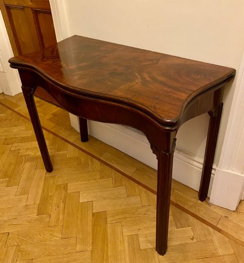 MAHOGANY CARD TABLE - ADDITIONAL PHOTO 4