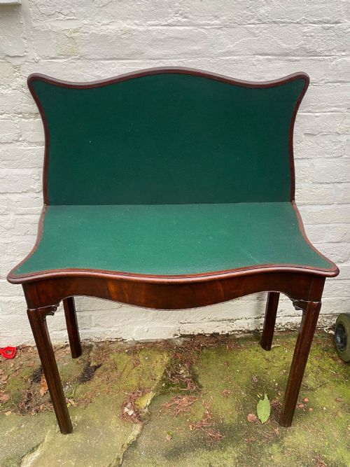 MAHOGANY CARD TABLE - ADDITIONAL PHOTO 2
