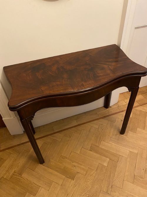 MAHOGANY CARD TABLE - ADDITIONAL PHOTO 8
