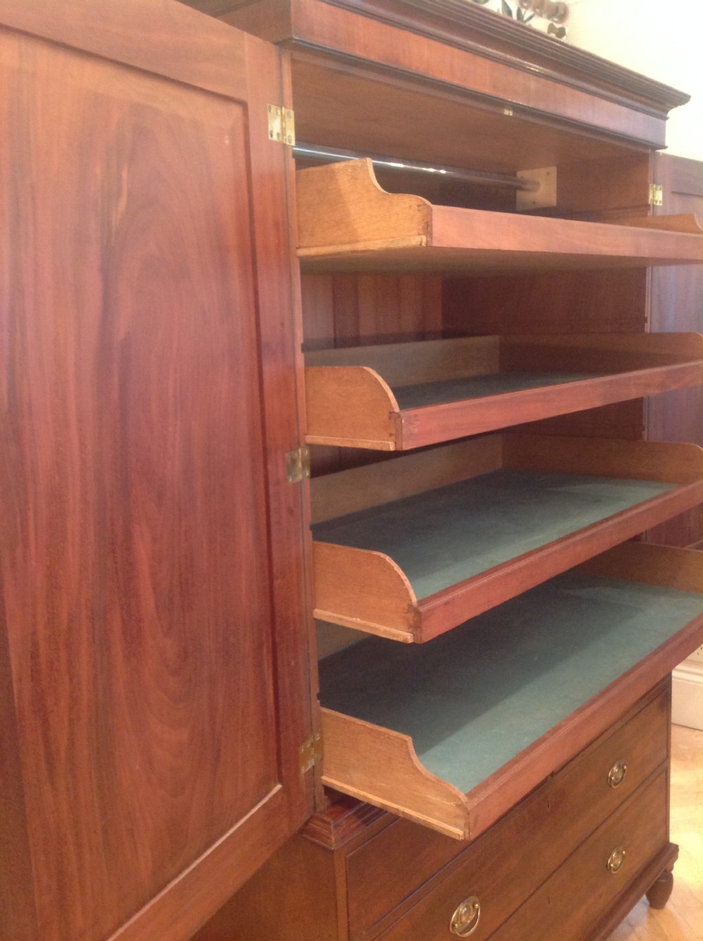 Gillows of Lancaster Mahogany Linen Cupboard View III