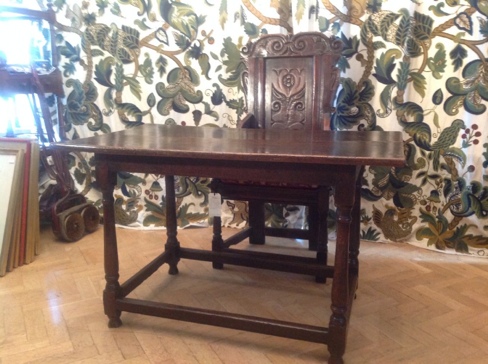 17th Century oak small dinning table View IV