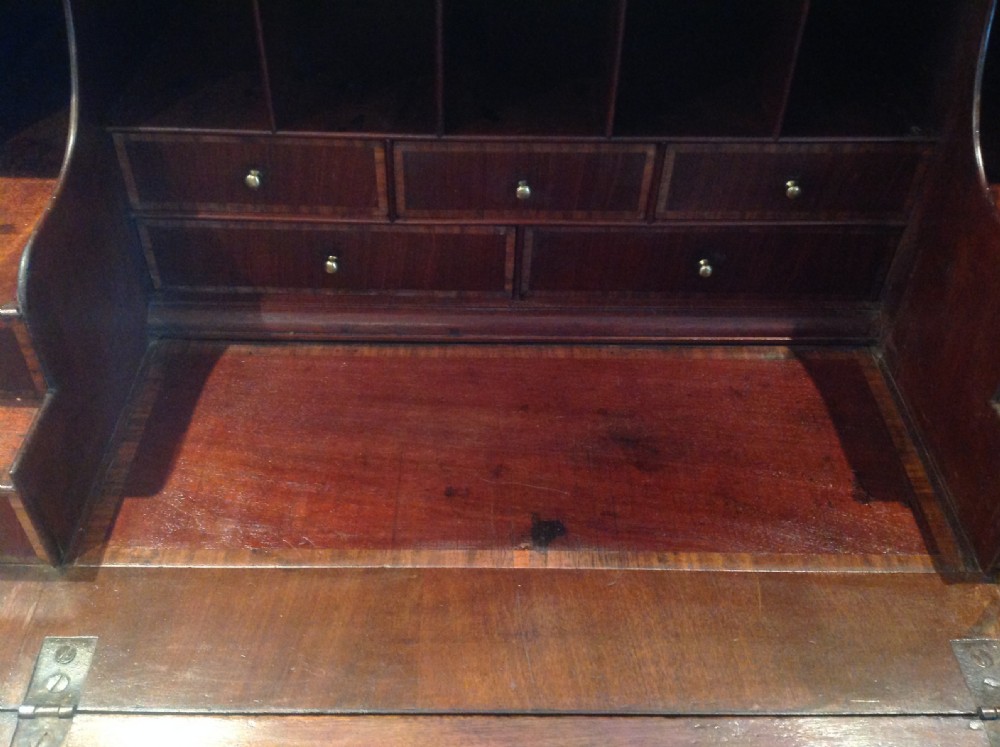 18th Century veneered Walnut bureau View IX