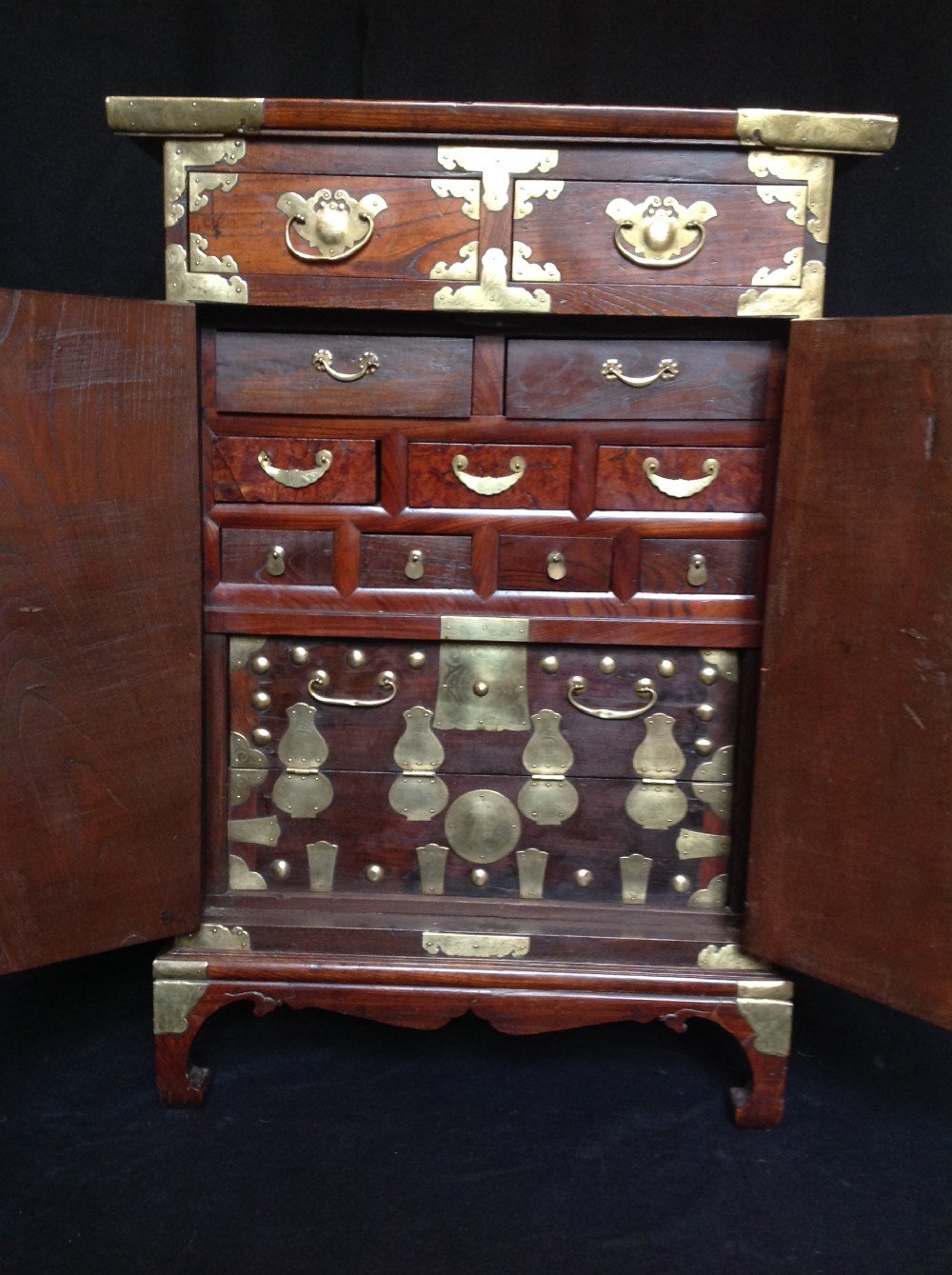 Yi Dynasty Elm Korean Cabinet View III