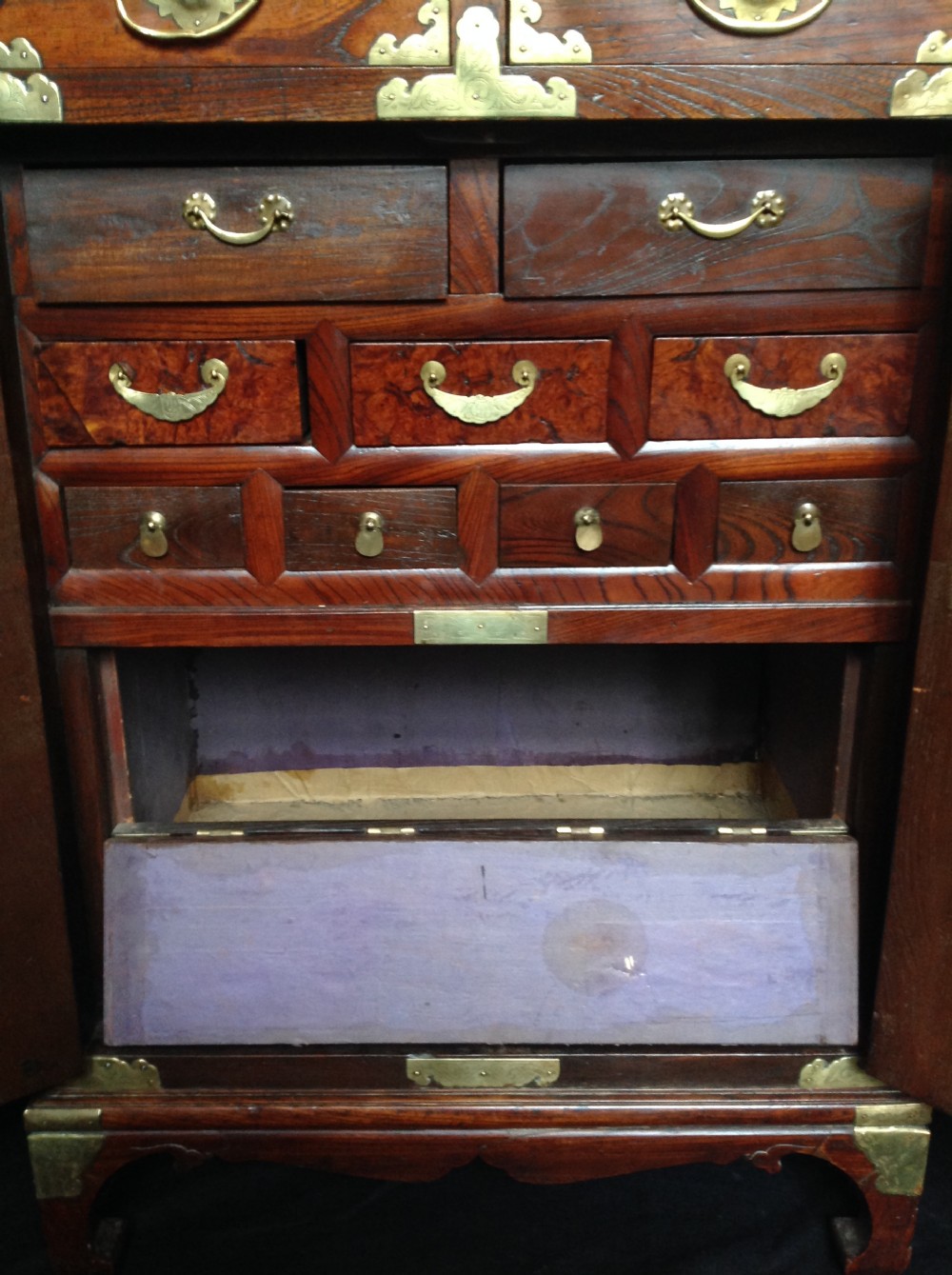 Yi Dynasty Elm Korean Cabinet View IV