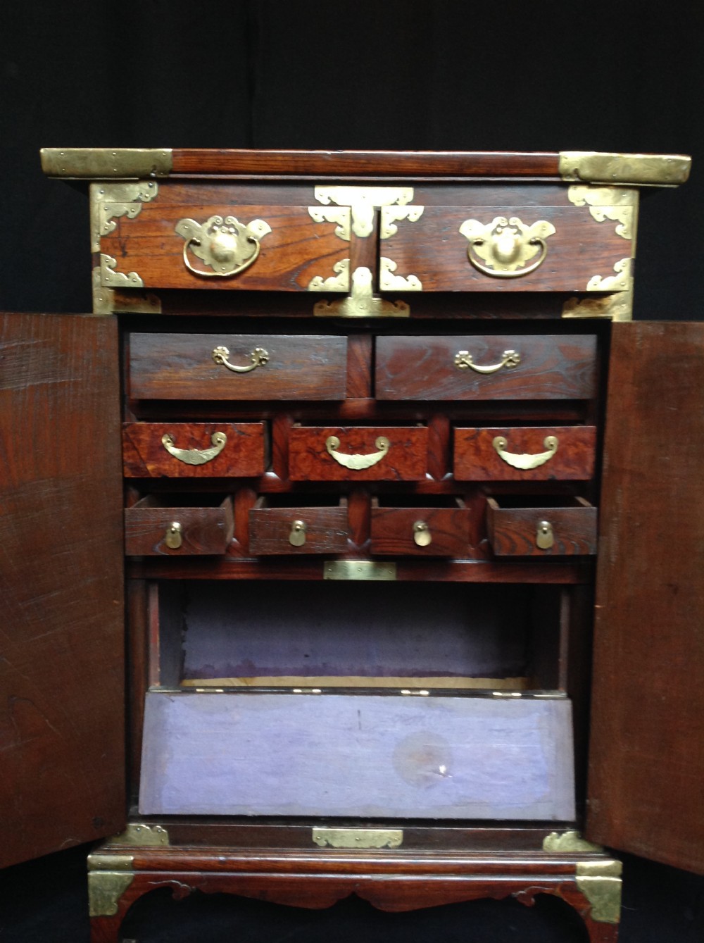 Yi Dynasty Elm Korean Cabinet View V