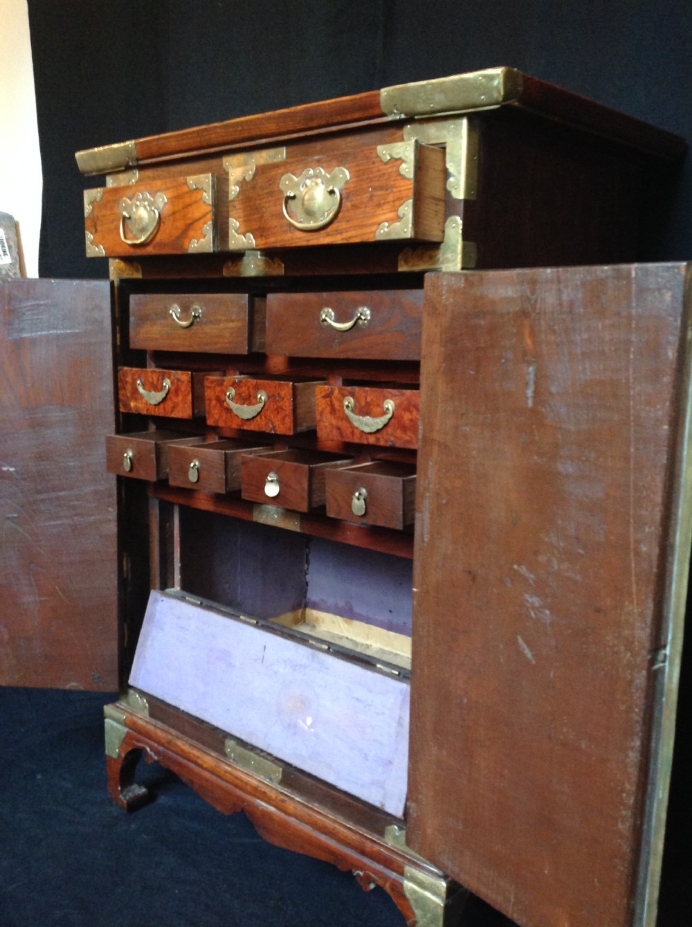Yi Dynasty Elm Korean Cabinet View VI