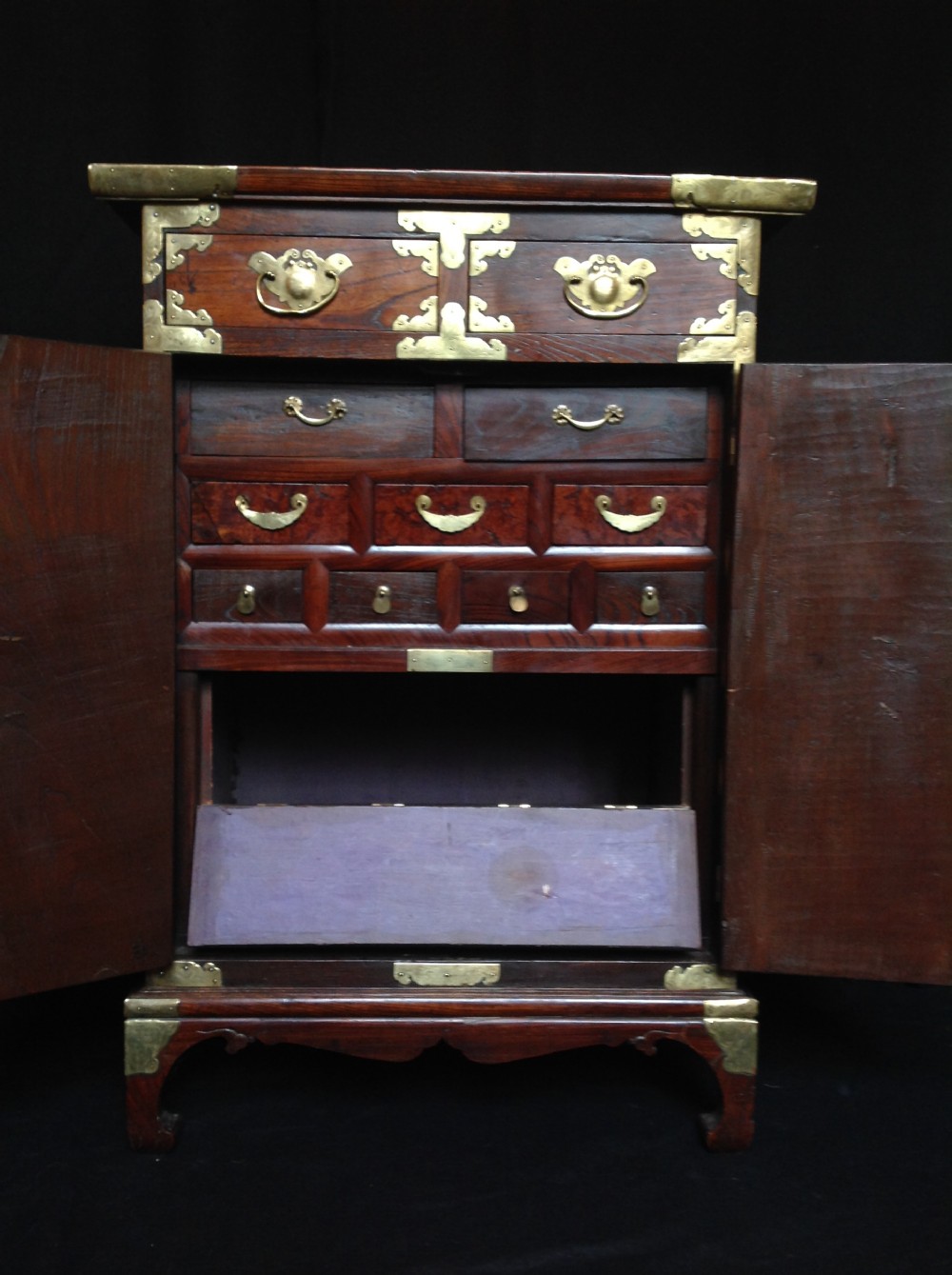 Yi Dynasty Elm Korean Cabinet View VII