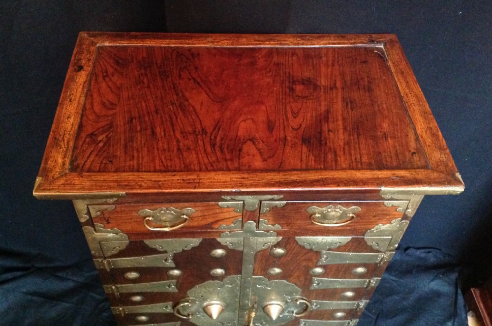 Yi Dynasty Elm Korean Cabinet View VIII