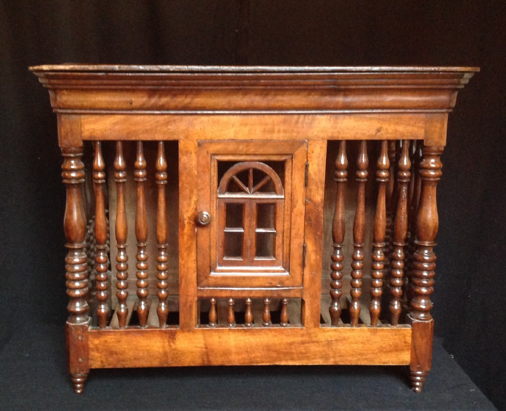 Early 19th Century walnut food hutch.