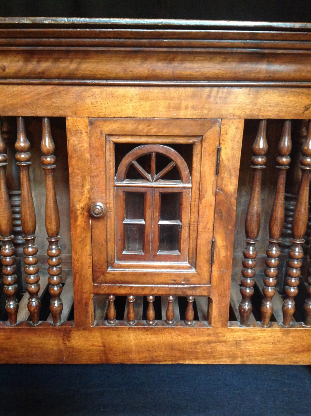 Early 19th Century walnut food hutch. View II