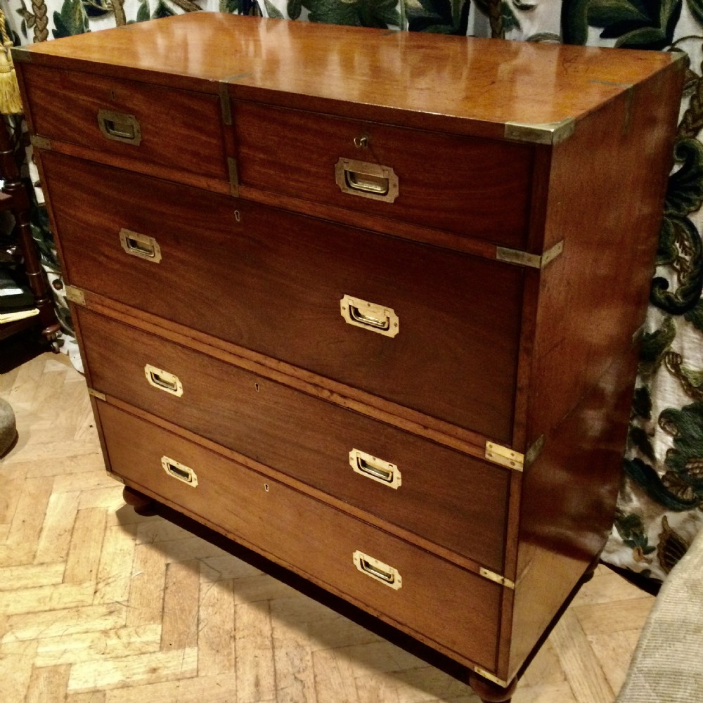 Campaign military chest of drawers