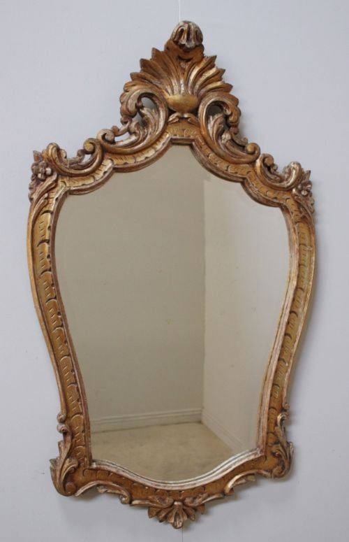 Italian Antique Giltwood Mirror