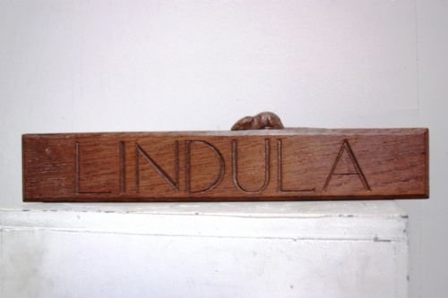 1930'S Robert Mouseman Antique Oak Sign