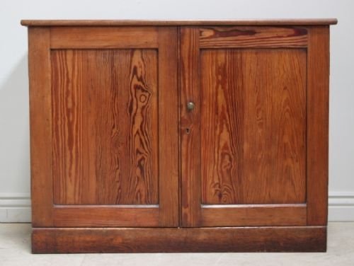 Victorian Antique Pine School Cupboard