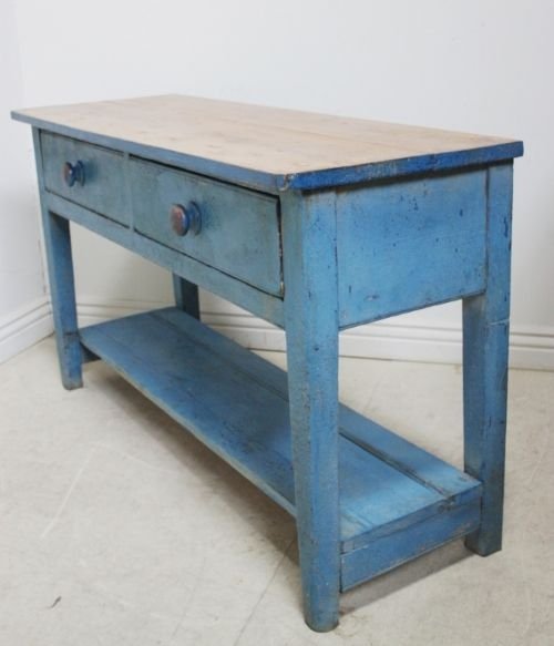 English Early 19th Century Potboard Dresser Base
