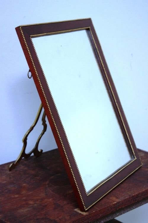 Antique Mahogany and Ormalu Easel Frame/mirror