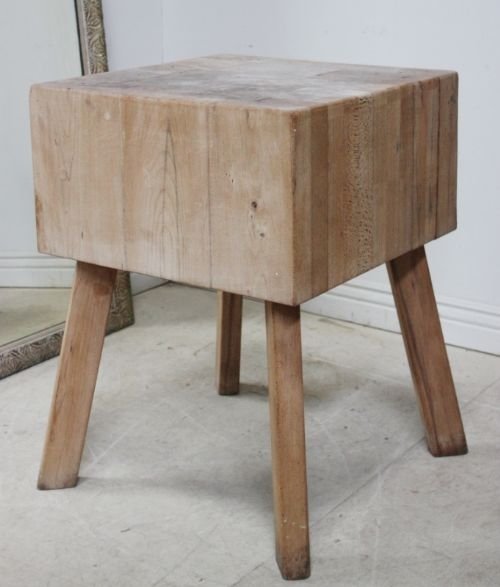 English Antique Butchers Block