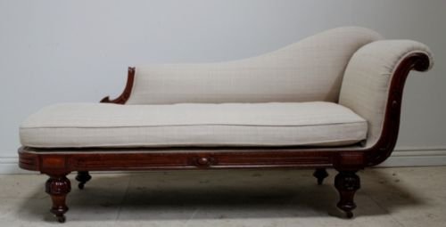 William IV Antique Oak Chaise Longue
