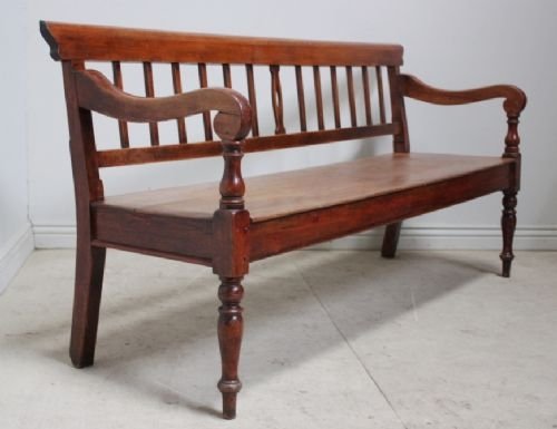 Antique Fruitwood & Oak Settle/seat