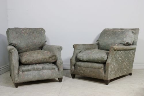 Pair of Antique Armchairs for Re-upholstery