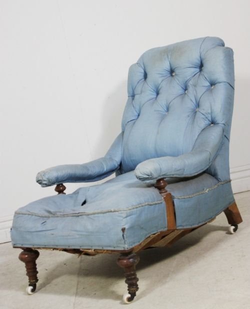 Antique Victorian Open Armchair