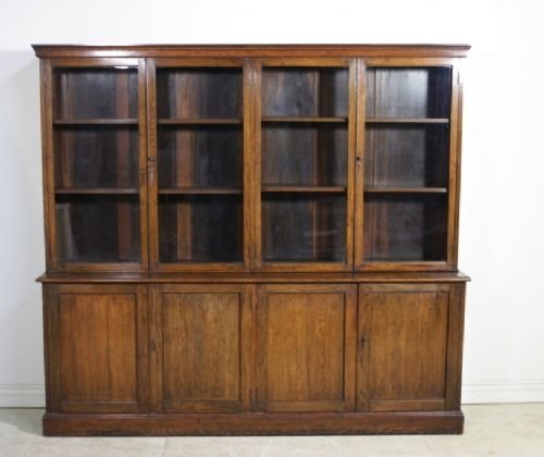 Quality Antique Victorian Oak Bookcase
