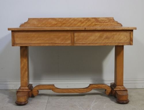Regency Antique Satin Birch Writing Desk