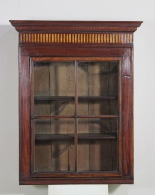 Early 19th Century Antique Mahogany Wall Cupboard