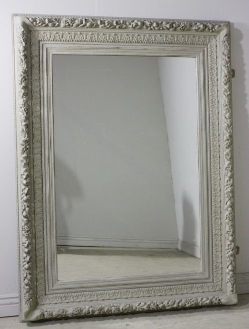 Large English Victorian Antique Mirror