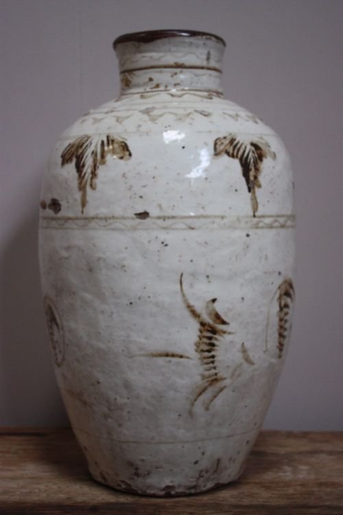 Chinese Antique Glazed Pottery Vase