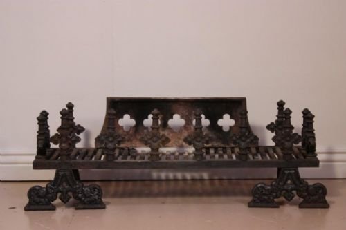 19th Century Antique Gothic Fire Basket