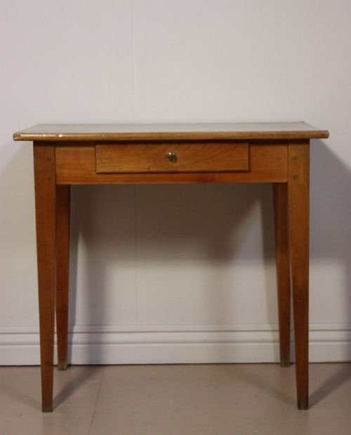 French Antique Fruitwood Side Table