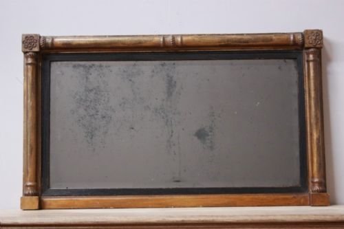 Regency Antique Gilt Overmantle Mirror