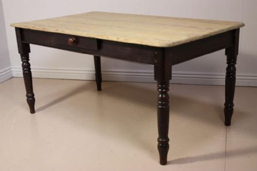 Victorian Antique Pine Kitchen Table