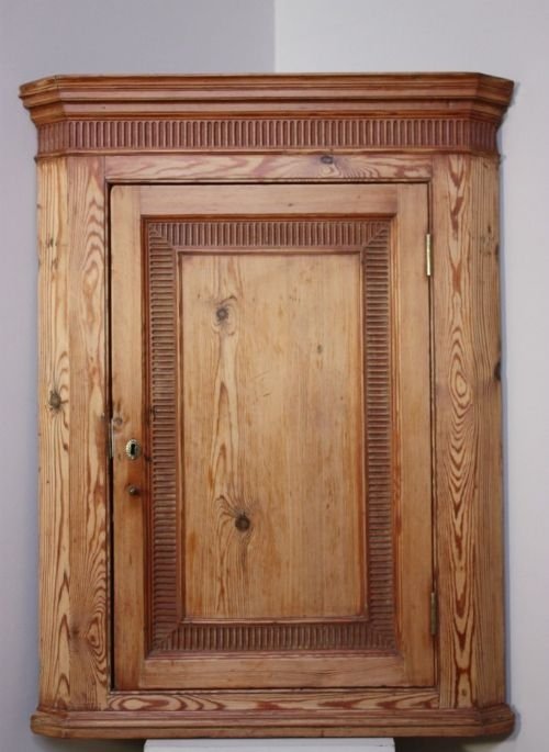 Georgian Antique Pine Corner Cupboard