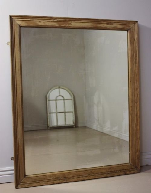 Large Victorian Shop Fitting Mirror
