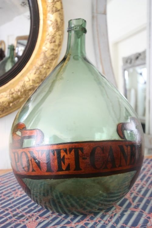 19th Century French Antique Glass Carboy