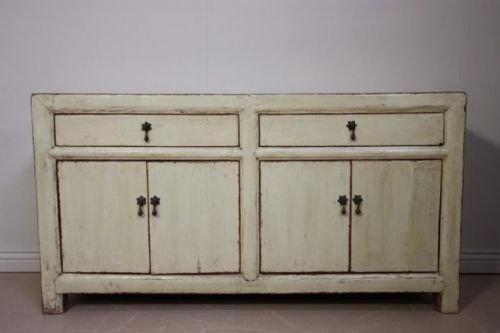 Chinese Antique Elm Dresser Base/side Server