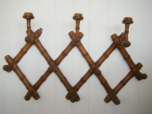 French Antique Simulated Bamboo Coat Rack