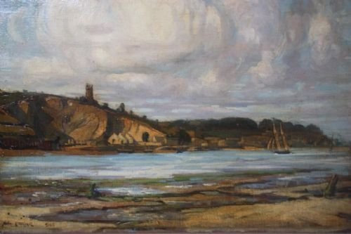 Edwardian Antique Oil Painting by 'John Crealock'
